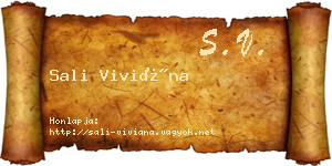 Sali Viviána névjegykártya